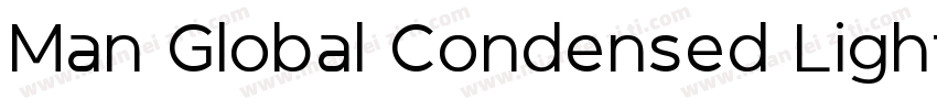 Man Global Condensed Light字体转换